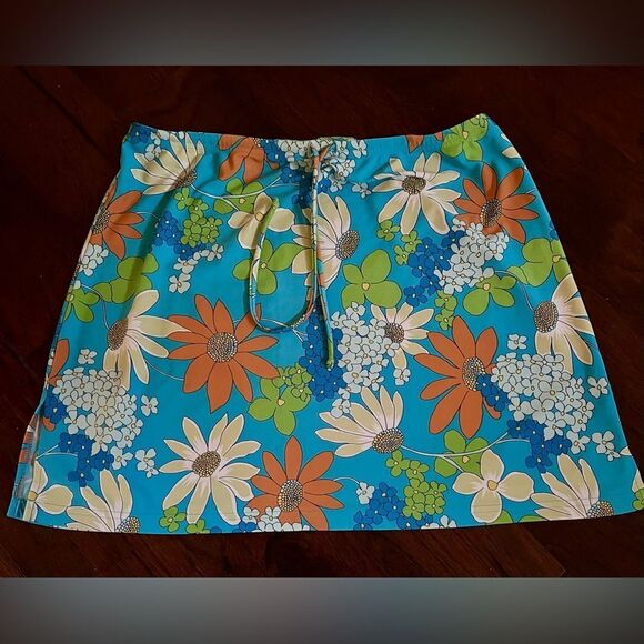 Old Navy Adorable Boho Floral Pattern Retro Swim Skirt/Cover Up Size XL - Picture 1 of 5